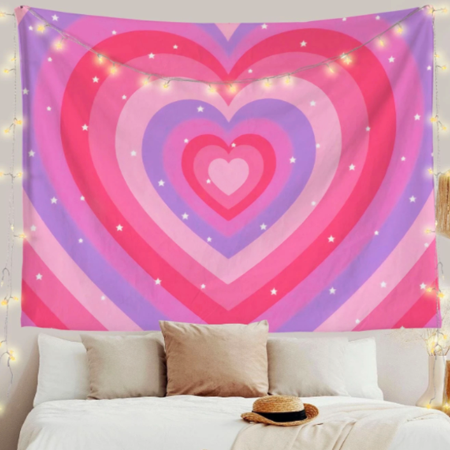 Aesthetic Heart Tapestry