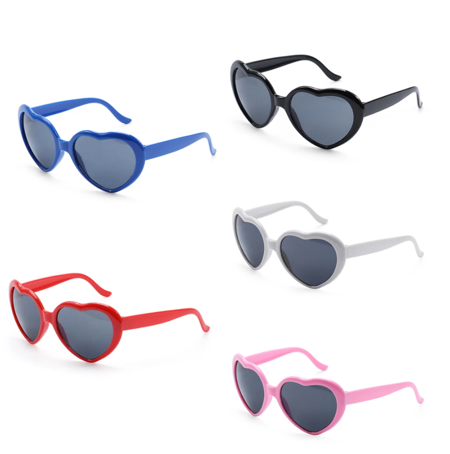 Heart Design Diffraction Sunglasses