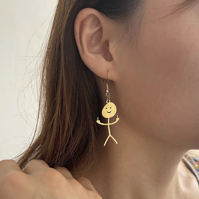 Funny F.ck You Earrings
