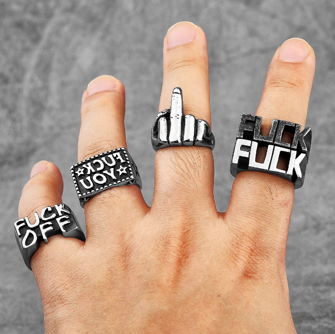 Funny F.ck You Rings