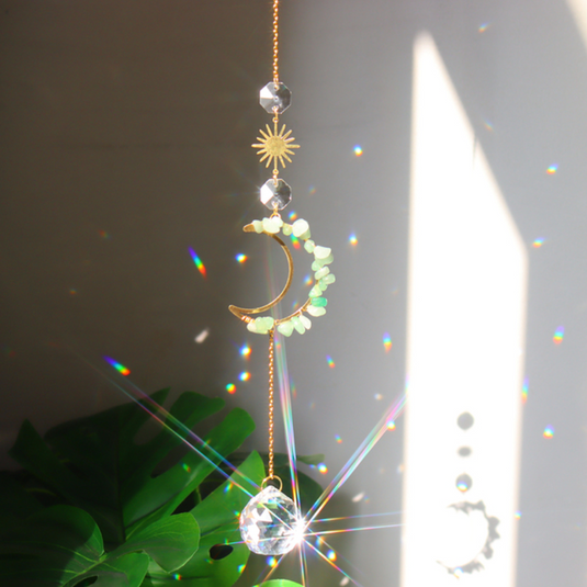 Translation missing: en.Half Moon Hanging Crystal Prism | Suncatchers | 7 Styles