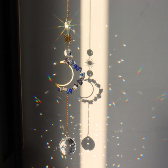 Translation missing: en.Half Moon Hanging Crystal Prism | Suncatchers | 7 Styles