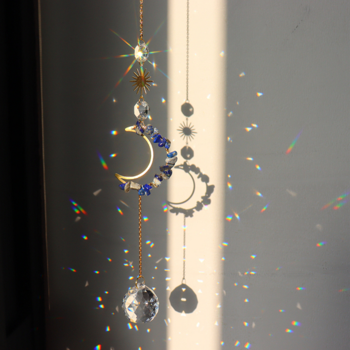 Half Moon Hanging Crystal Prism | Suncatchers | 7 Styles