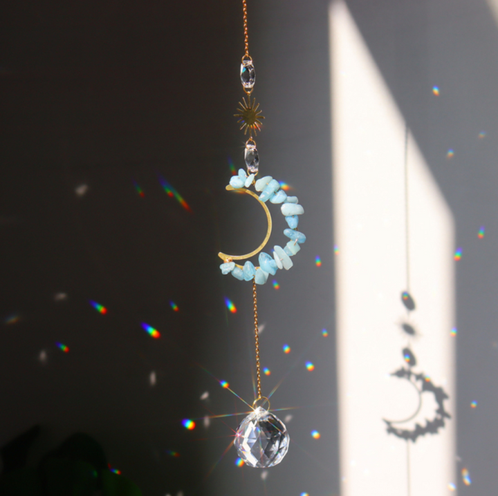 Half Moon Hanging Crystal Prism | Suncatchers | 7 Styles