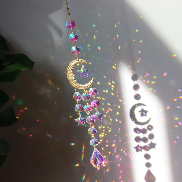Half Moon Hanging Crystal Prism | Suncatchers | 4 Styles