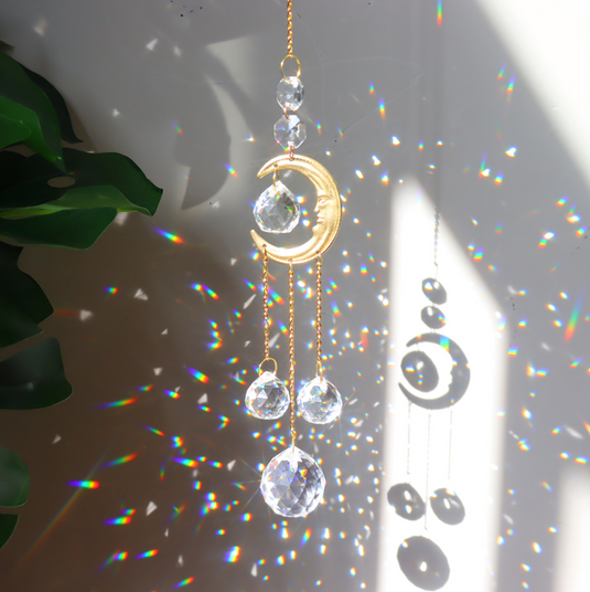 Translation missing: en.Half Moon Hanging Crystal Prism | Suncatchers | 4 Styles