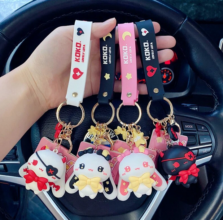 Adorable Kawaii Bunnies Keychains
