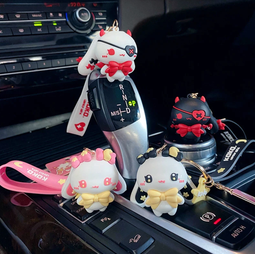 Adorable Kawaii Bunnies Keychains