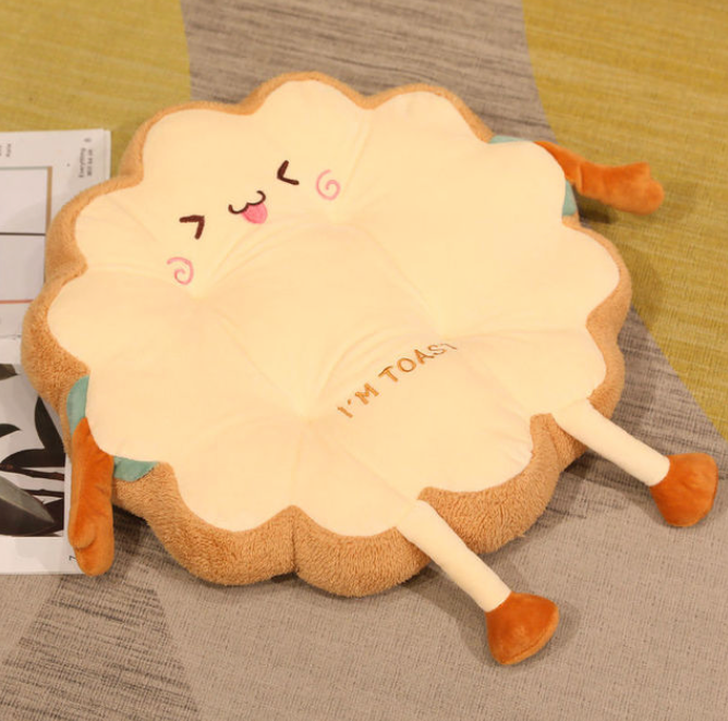 Cute Toast Cushion - 4 Styles
