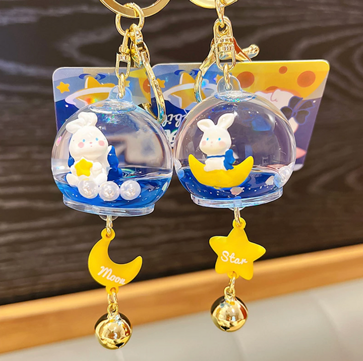 Adorable Galaxy Kawaii Bunnies Keychains