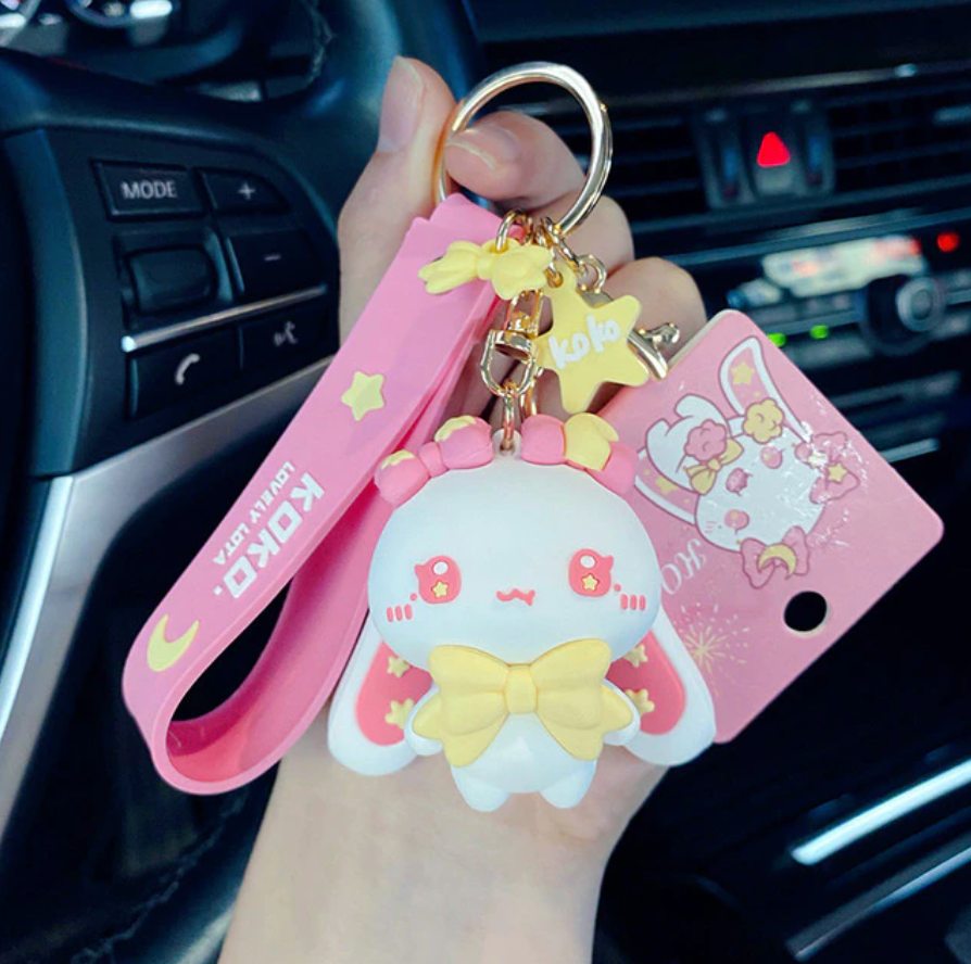 Adorable Kawaii Bunnies Keychains