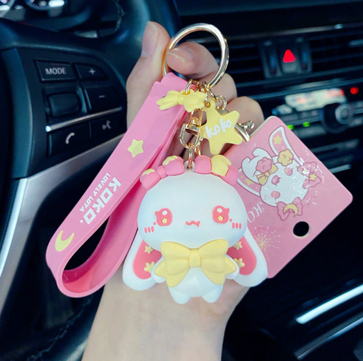 Adorable Kawaii Bunnies Keychains
