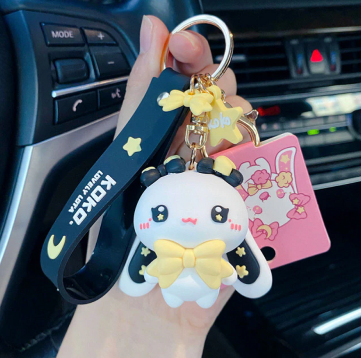 Adorable Kawaii Bunnies Keychains