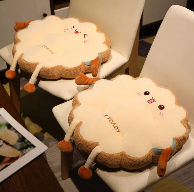 Cute Toast Cushion - 4 Styles