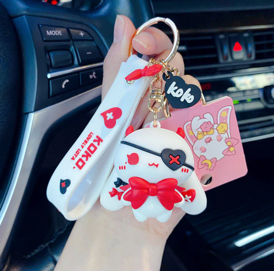 Adorable Kawaii Bunnies Keychains
