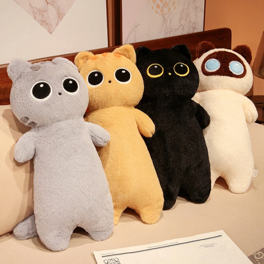 Cozy Adorable Cute Long Cat Pillows