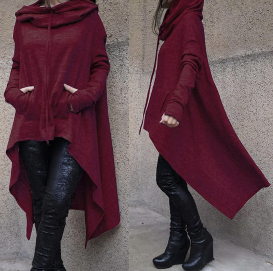 Translation missing: en.Asymmetrical Oversized Pullover Hoodie
