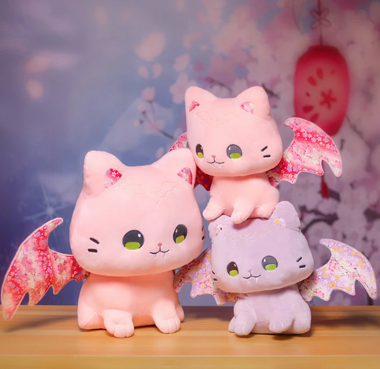 Translation missing: en.Kawaii Sakura Cats with Wings Plushies