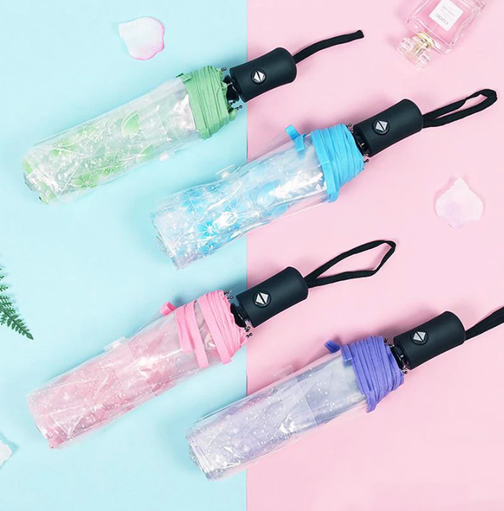Transparent Cherry Blossom Sakura Umbrella 4 Available Colors