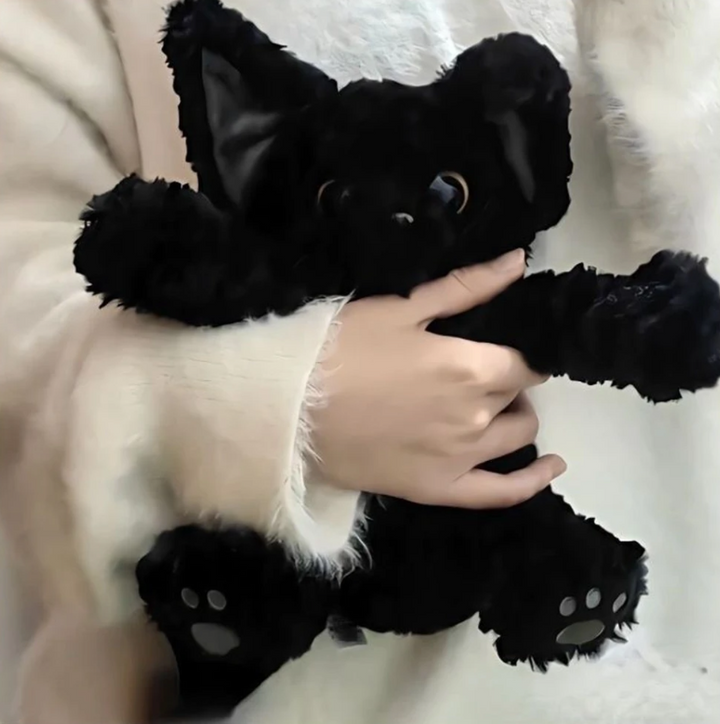 Adorable Black Cat Plush