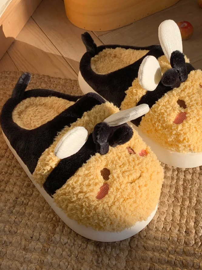 Kawaii Bee Winter Warm Slippers