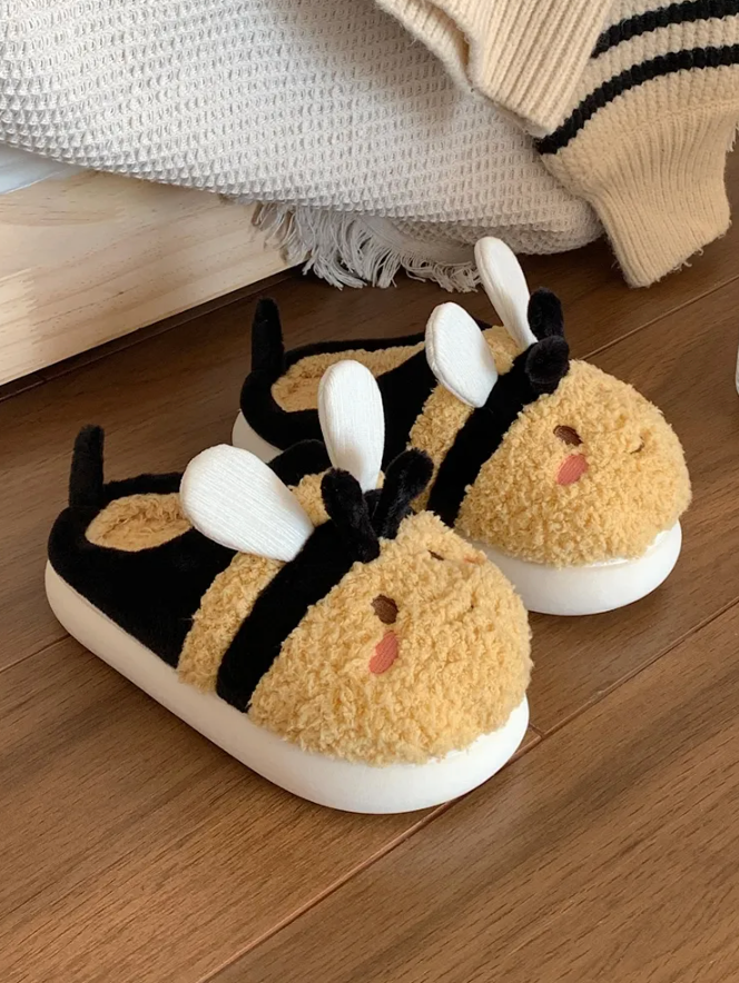 Kawaii Bee Winter Warm Slippers