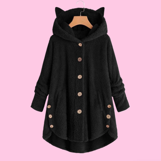 Translation missing: en.10 Different Colors COZY CAT EARS WARM TEDDY COAT WITH POCKETS