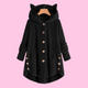 10 Different Colors COZY CAT EARS WARM TEDDY COAT WITH POCKETS