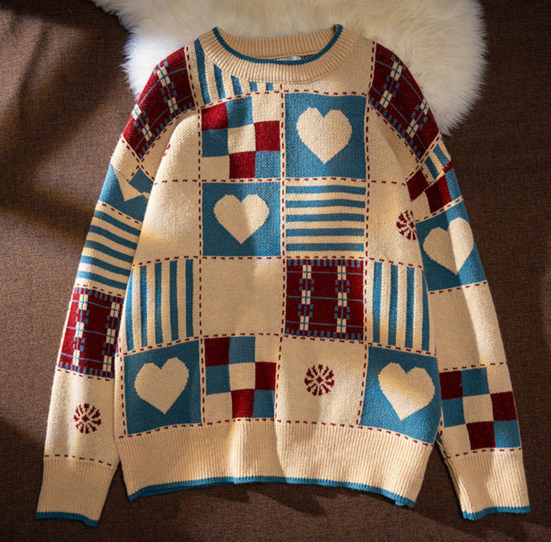 Cozy Autumn Hearts Sweatshirt