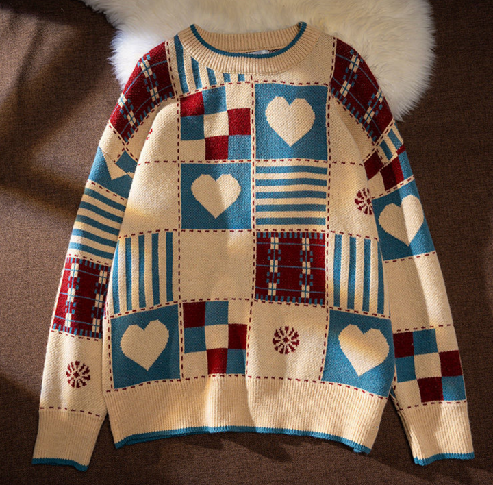 Cozy Autumn Hearts Sweatshirt