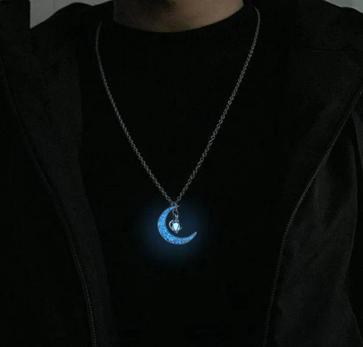 Crescent Moon Glow Necklace