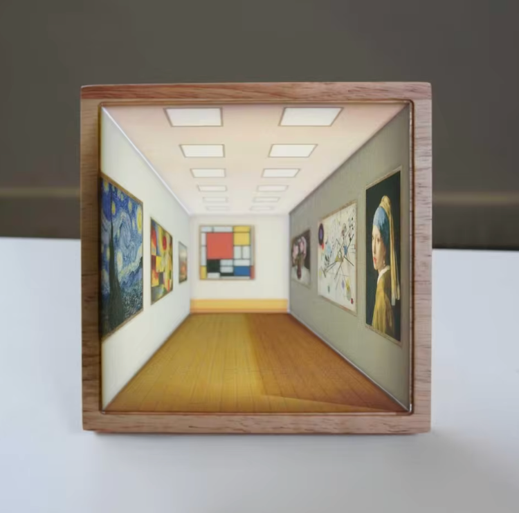 3D ART GALLERY WALL NIGHT LIGHT WITH COLOR CHANGING