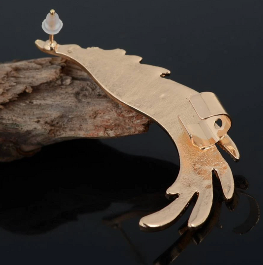 Translation missing: en.Gold Angel Wings Ear cuffs Without Perforation