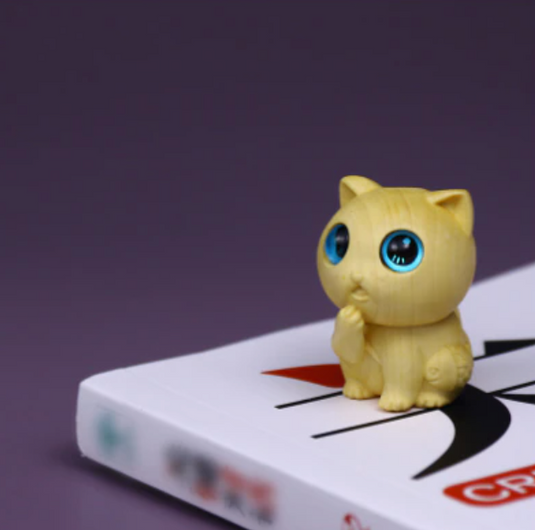 Translation missing: en.Small Wooden Cat Figurines 6 Styles