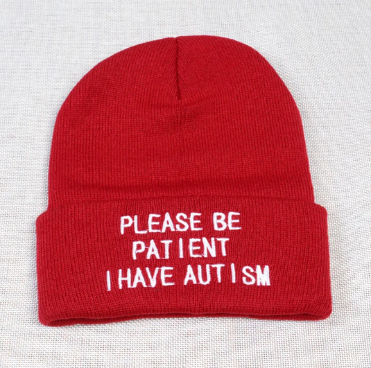Translation missing: en.Please Be Patient I Have Autism Cuffed Beanie | Autism Awareness Hat