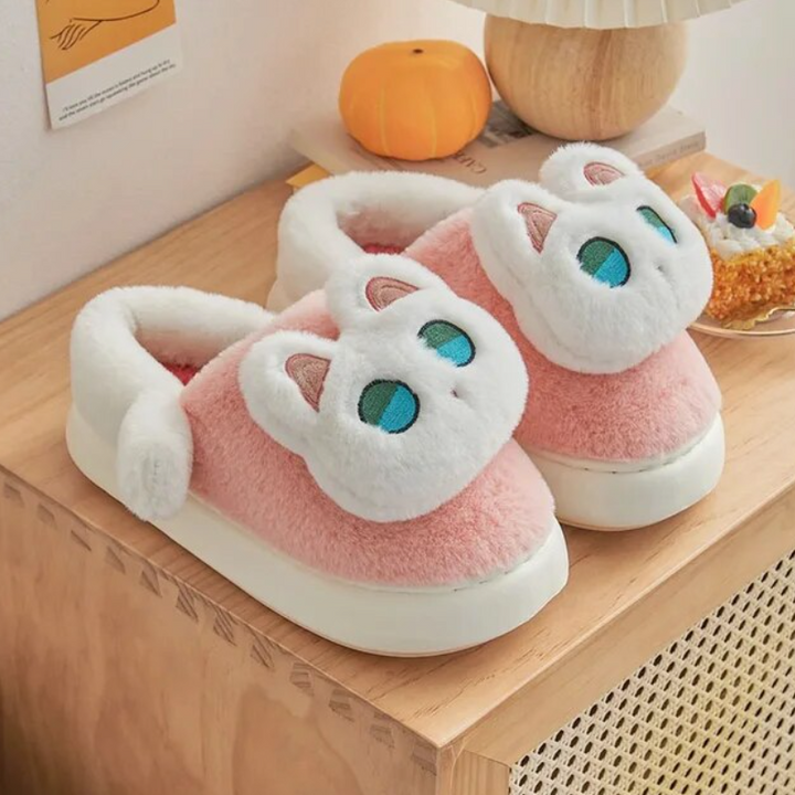 Adorable Cats Cozy Winter Warm Slippers