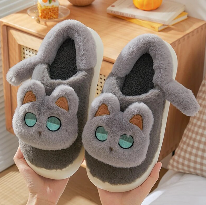 Adorable Cats Cozy Winter Warm Slippers