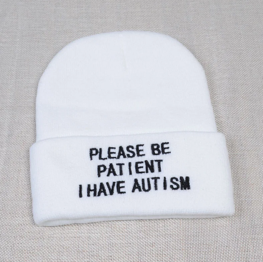 Translation missing: en.Please Be Patient I Have Autism Cuffed Beanie | Autism Awareness Hat