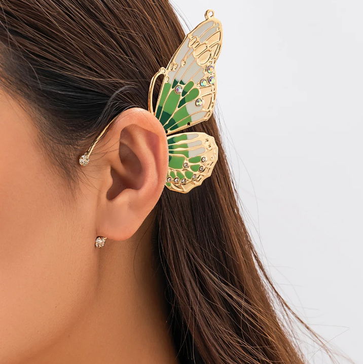 Butterfly Ear cuffs Without Perforation
