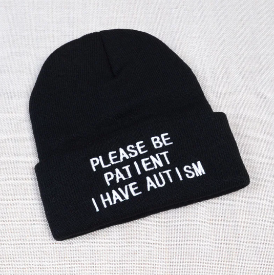 Translation missing: en.Please Be Patient I Have Autism Cuffed Beanie | Autism Awareness Hat