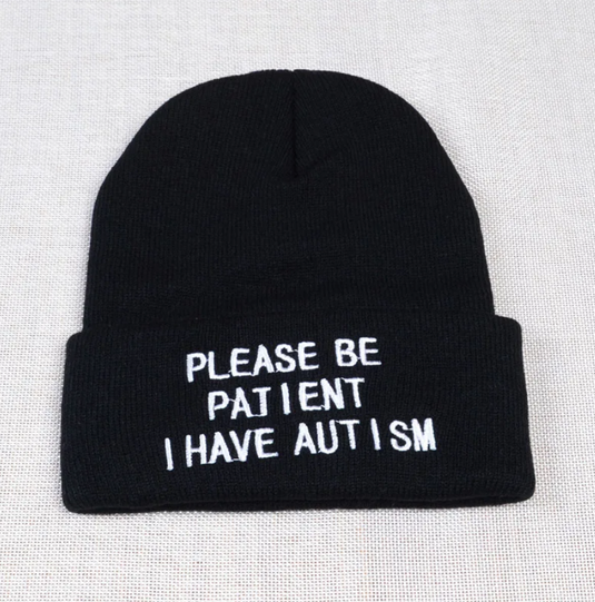 Translation missing: en.Please Be Patient I Have Autism Cuffed Beanie | Autism Awareness Hat