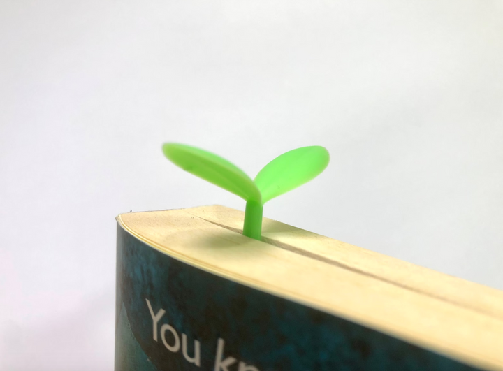 6 pcs Silicone Leaf Bookmark