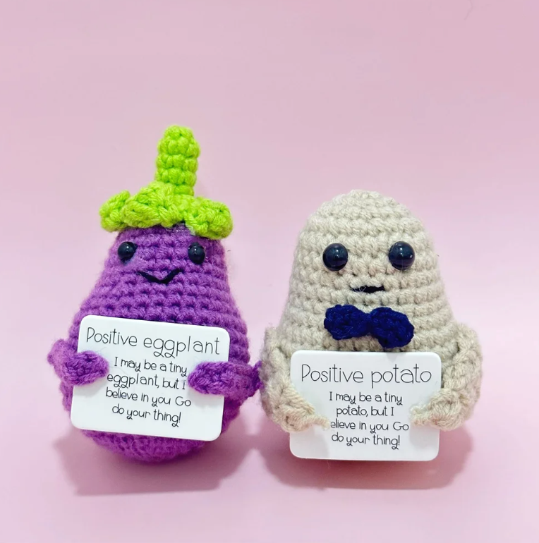 Handmade Crochet Positive Friends