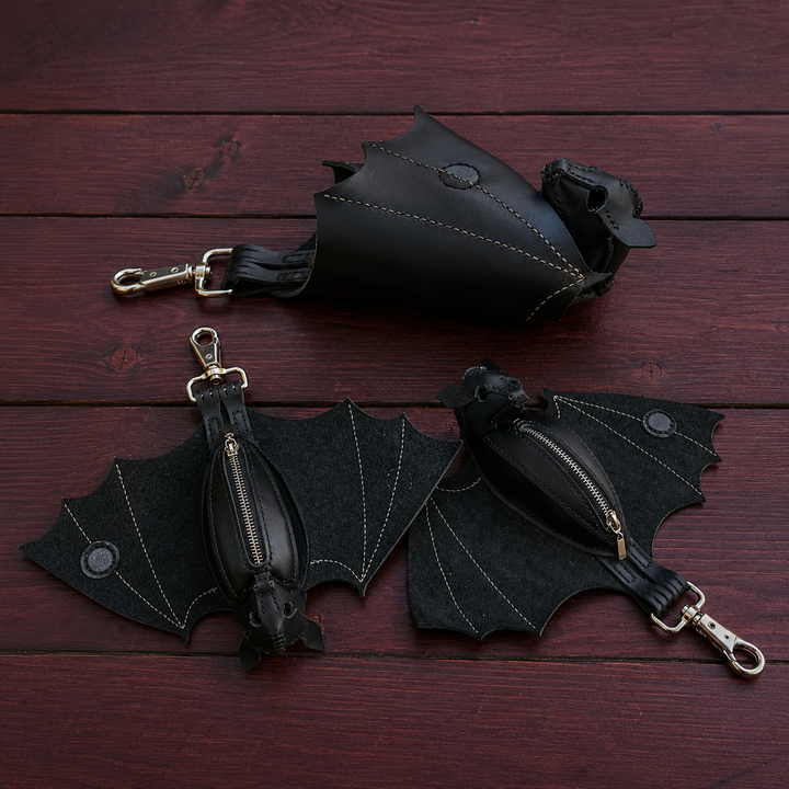 Translation missing: en.Nocturne Leather Bat Coin Purse