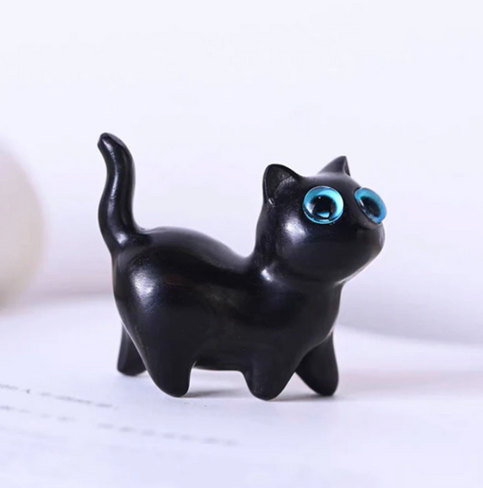 Translation missing: en.Small Wooden Cat Figurines 6 Styles