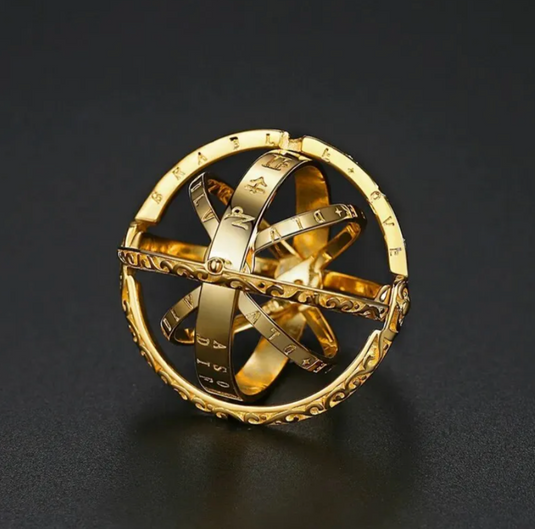 Translation missing: en.Astronomy Ring-Foldable Astronomical Sphere Unisex ring