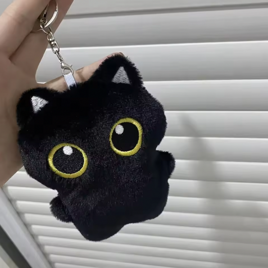 CUTE 10CM BLACK CAT PLUSH TOY