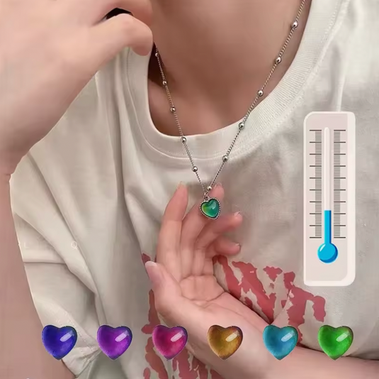 Translation missing: en.CHANGING COLOR BY TEMPERATURE HEART NECKLACE