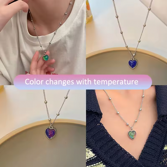 Translation missing: en.CHANGING COLOR BY TEMPERATURE HEART NECKLACE