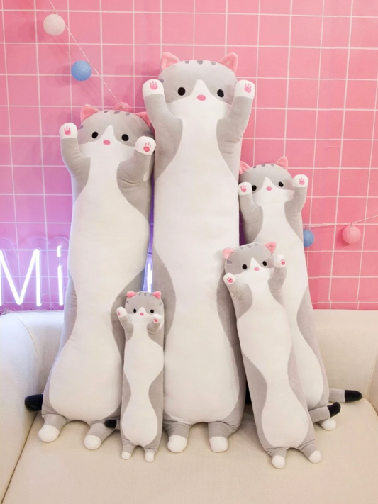 KAWAII CUTE CAT LONG PLUSH PILLOW